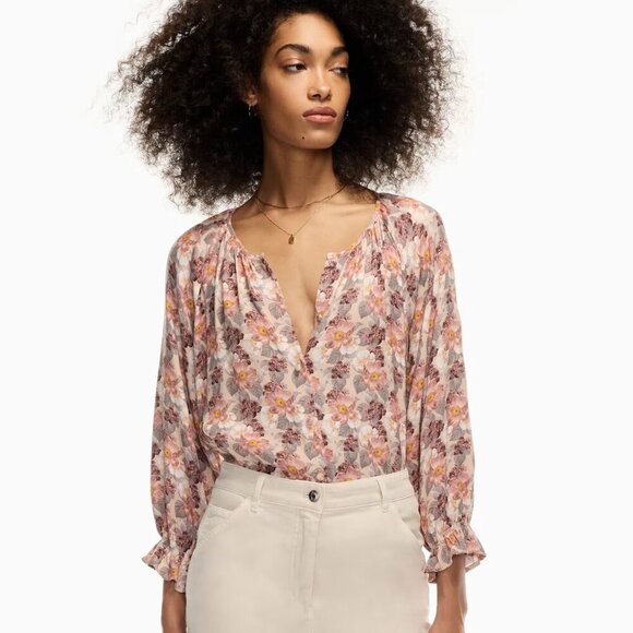 Aritzia Wilfred Sensibility Blouse- Size XXSmall - Picture 3 of 15